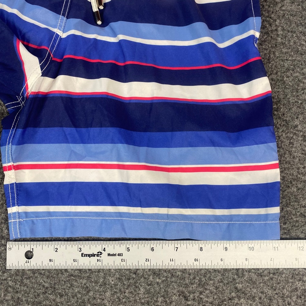 Allen Edmonds Mens Swim Trunks M Blue Anchor Stripe Board Shorts Bundle 2pk - Picture 16 of 16